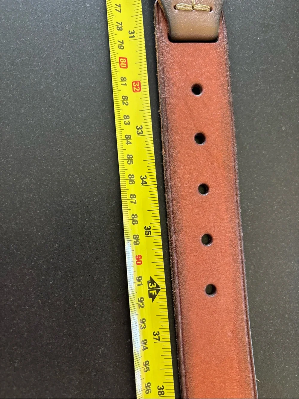 Fossil Patchwork Genuine Leather Belt Multicolored Brass Buckle Unique Cowboy M